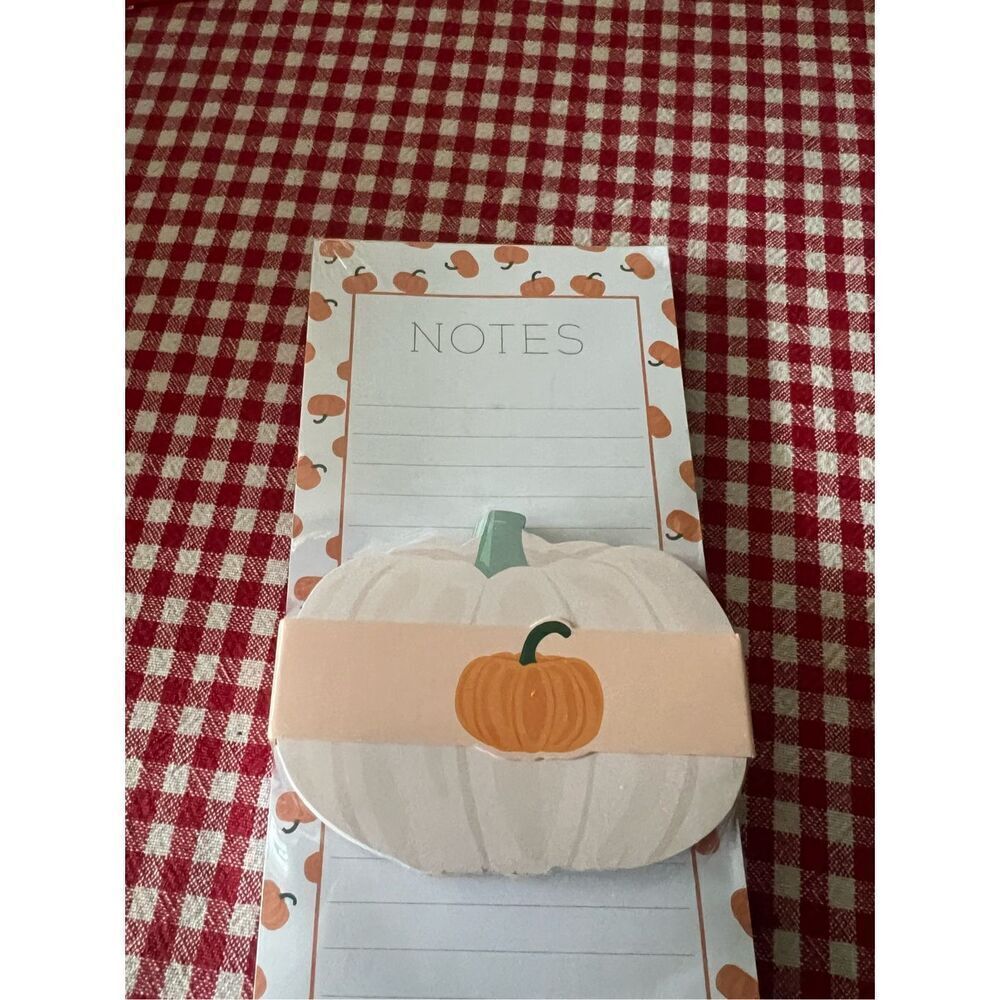 Eccolo Fall Pumpkin Notepad Set New - Picture 3 of 5